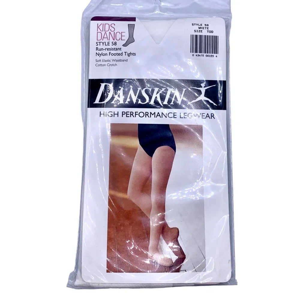 Danskin Toddler Tights Dance Skate Pack of 3 Dance Snowflake Angel White 58